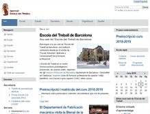 Tablet Screenshot of escoladeltreball.org